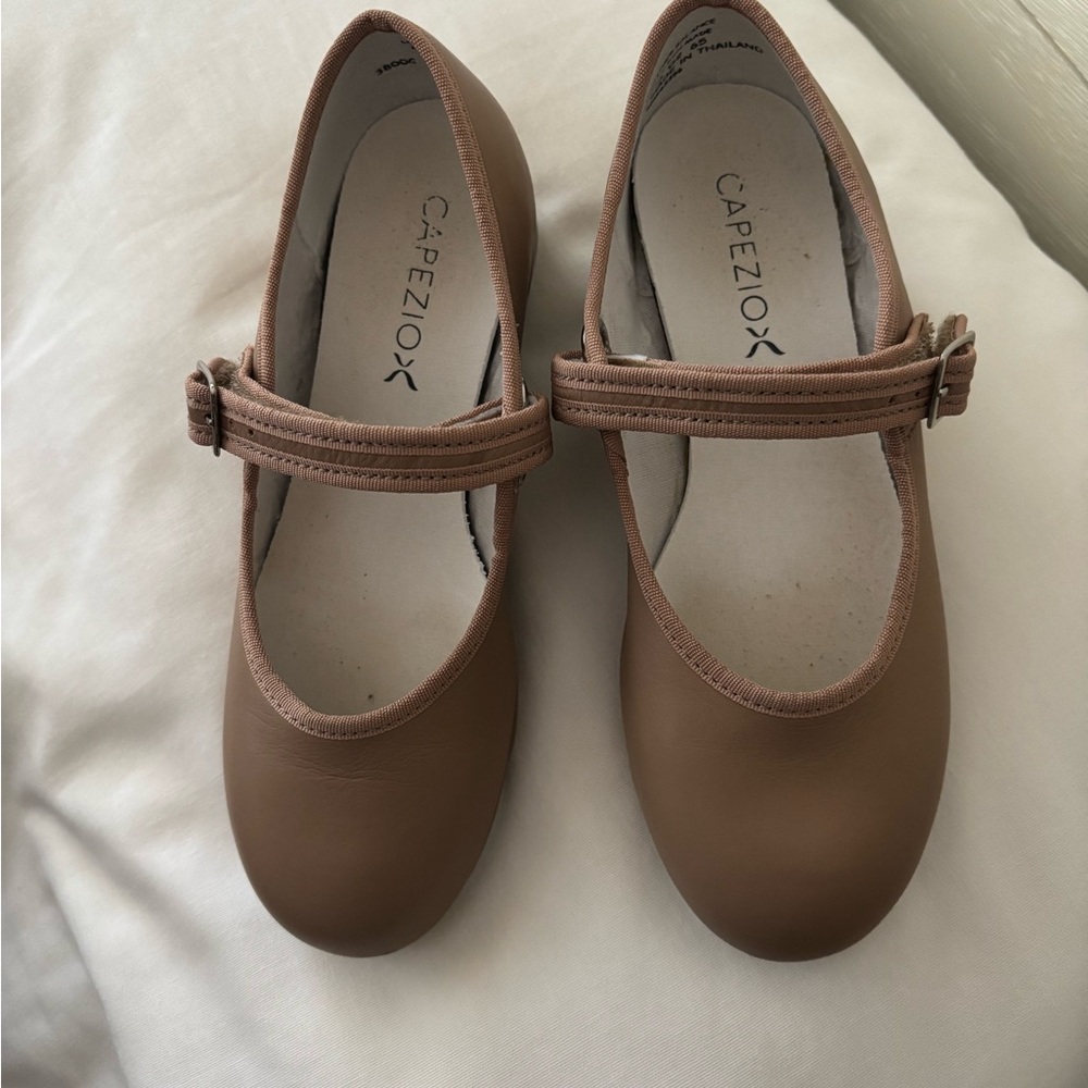 Capezio Kids Tan Mary Jane Shoes